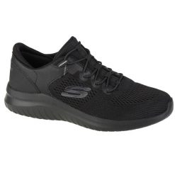 Buty do chodzenia męskie, Skechers Ultra Flex 2.0-Kerlem. Czarne buty sportowe męskie Skechers, z materiału, bez zapięcia, trekkingowe. Za 405.00 zł.