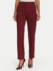 Marella Spodnie materiałowe Paese 2623786034 Bordowy Regular Fit. Czerwone spodnie materiałowe damskie Marella, bez wzorów, z materiału. Za 719.99 zł.