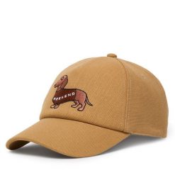 Czapka z daszkiem Weekend Max Mara. Brązowe czapki i kapelusze damskie Weekend Max Mara, bez wzorów. Za 489.99 zł.