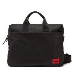 Torba na laptopa HUGO. Czarne torby na laptopa męskie Hugo, bez wzorów. Za 359.99 zł.