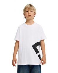 Koszulka z krótkim rękawem dla Chłopcy LANAI Biały. Białe t-shirty dla chłopców DC Shoes, bez wzorów, z bawełny, bez ramiączek. Za 109.99 zł.