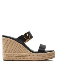 MICHAEL Michael Kors Espadryle 40S4LCMS3L Czarny. Czarne espadryle damskie MICHAEL Michael Kors, bez wzorów, ze skóry, bez obcasa, bez zapięcia. Za 469.99 zł.