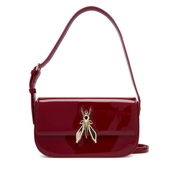 Torebka Patrizia Pepe. Czerwone listonoszki damskie Patrizia Pepe, bez wzorów, bez dodatków. Za 1,299.00 zł.