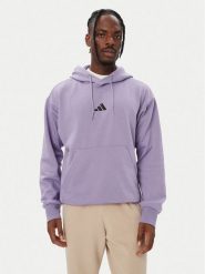 Adidas Bluza Essentials Feelcozy KF2365 Fioletowy Regular Fit. Fioletowe bluzy męskie Adidas, m, bez wzorów, z syntetyku, bez kaptura. Za 219.99 zł.