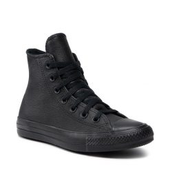 Trampki Converse. Czarne półbuty damskie Converse, bez wzorów, retro, bez zapięcia. Za 239.99 zł.