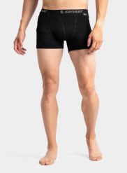 Bokserki termoaktywne męskie Sensor Merino DF Boxers. Czarne bielizna termoaktywna męska Sensor, l, bez wzorów, z materiału. Za 129.69 zł.