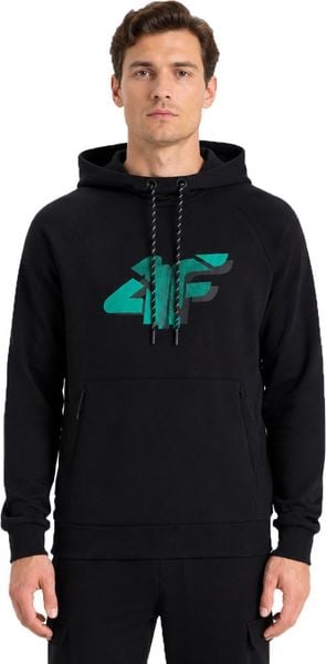 4f Bluza męska M2241 czarna 4FWSS26TSWSM2241 20S M. Czarne bluzy męskie 4f, m, bez wzorów, bez kaptura. Za 171.44 zł.