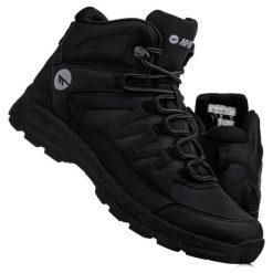 Buty męskie trekkingowe HI-TEC SELVEN MID. Czarne trekkingi męskie Hi-tec, przed kolano, trekkingowe. Za 243.87 zł.