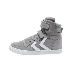 Sneakersy dziecięcy Hummel Slimmer Stadil High. Szare trampki i tenisówki chłopięce Hummel, bez wzorów, z meshu, klasyczne, bez zapięcia. Za 213.50 zł.