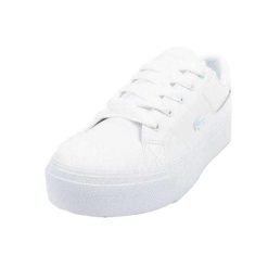 Kobiety/Panie Ziane Skórzane Buty Sportowe Na Platformie. Białe obuwie sportowe damskie Lacoste, bez wzorów. Za 615.99 zł.