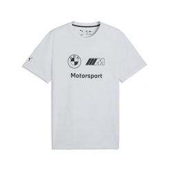 Męska koszulka BMW M MOTORSPORT Essentials PUMA. Szare koszulki sportowe męskie Puma, l, bez wzorów, bez kołnierzyka, bez ramiączek, do biegania. Za 179.00 zł.