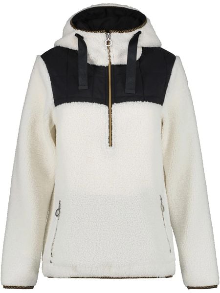 Sweter Damski Luhta Ismari. Białe swetry damskie Luhta, na zimę, s, bez wzorów, z materiału, eleganckie, bez kołnierzyka, bez ramiączek, długie, z kapturem. Za 619.00 zł.