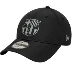 Czapka z daszkiem męska Core 9Forty FC Barcelona Cap. Czarne czapki i kapelusze męskie New Era, bez wzorów, z bawełny, casualowe. Za 119.99 zł.