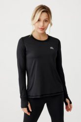 Damska koszulka sportowa Rough Radical Fun Ls. Białe koszulki sportowe damskie ROUGH RADICAL, xl, bez wzorów, z elastanu, bez kołnierzyka, bez ramiączek, na fitness i siłownię. Za 87.20 zł.