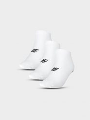 4F Skarpetki krótkie (3-pack) męskie - białe 43-46. Białe skarpety męskie 4f, bez wzorów, z bawełny. Za 49.99 zł.