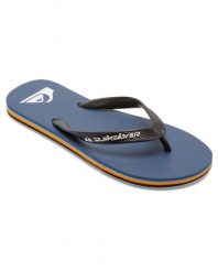 Klapki dla Mężczyzn MOLOKAI CORE Niebieski. Szare klapki męskie Quiksilver, z gumy. Za 84.99 zł.