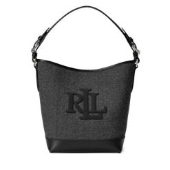 Torebka LAUREN RALPH LAUREN. Czarne torebki do ręki damskie Lauren Ralph Lauren, bez wzorów, klasyczne, bez dodatków. Za 979.99 zł.