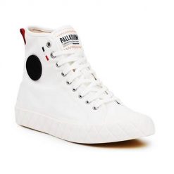 Buty do chodzenia unisex Palladium Palla Ace Cvs Mid. Białe obuwie sportowe damskie Palladium, bez wzorów, z gumy, trekkingowe. Za 494.00 zł.