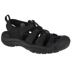 Sandały męskie, Keen Newport H2. Czarne buty sportowe męskie Keen, z gumy, bez zapięcia. Za 359.00 zł.