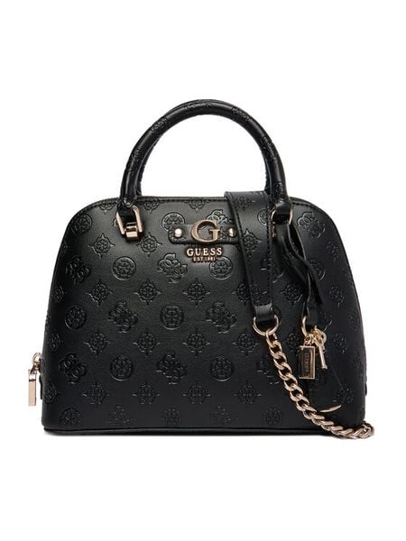 Guess Torebka Dita HWPD76 02050 Czarny. Czarne torebki do ręki damskie Guess, z aplikacjami, bez dodatków. Za 639.99 zł.