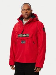 Napapijri Kurtka anorak Rainforest Next NP0A4IB9 Czerwony Regular Fit. Czerwone kurtki męskie Napapijri, l, bez wzorów, z syntetyku, bez kaptura. Za 1,239.00 zł.