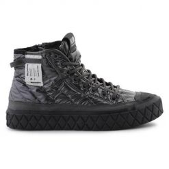 Buty do chodzenia damskie Palladium Palla Ace Re-quilt. Czarne obuwie sportowe damskie Palladium, bez wzorów, z materiału, trekkingowe. Za 579.00 zł.