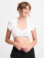 Krüger Dirndl bluzka dirndl Kobiety biały, 40. Białe bluzki damskie Krüger Dirndl, bez wzorów, klasyczne, bez kołnierzyka, bez ramiączek. Za 149.95 zł.