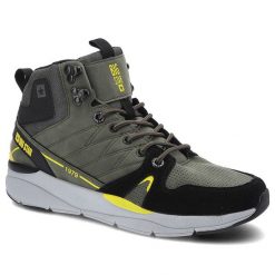 Trekkingi unisex Big Star, cholewka o podwyższonej konstrukcji z paneli tekstylnych i skór ekologicznych system sznurowania z przelotkami i haczykami. Zielone botki męskie Big Star, bez wzorów, z materiału, klasyczne, bez zapięcia. Za 180.00 zł.