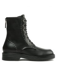 Max Mara Trzewiki Urbancompact 2347960137600 Czarny. Czarne botki damskie Max Mara, ze skóry, bez obcasa, na płaskiej podeszwie, bez zapięcia. Za 3,229.00 zł.