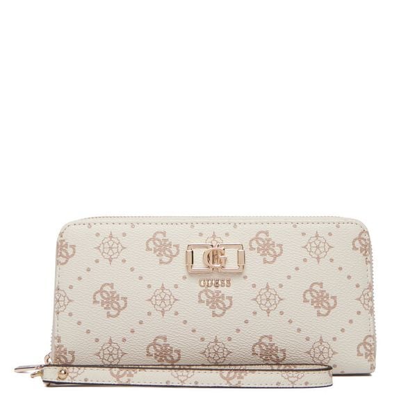 Portfel Guess. Brązowe portfele damskie Guess, z aplikacjami. Za 218.99 zł.