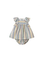 Mayoral Sukienka letnia 1855 Kolorowy Regular Fit. Sukienki dla dziewczynek Mayoral, na lato, bez wzorów, z bawełny, bez ramiączek. Za 119.99 zł.