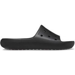 Crocs Classic Slide 2.0. Białe klapki damskie Crocs, bez wzorów, sportowe, bez obcasa. W wyprzedaży za 109.00 zł.