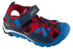 Sandały chłopięce, S.Lake Jr 26 SLAKJS. Niebieskie sandały chłopięce Joma, z materiału, bez zapięcia. Za 139.99 zł.