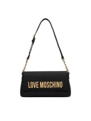 LOVE MOSCHINO Torebka JC4109PP0PKD0000 Czarny. Czarne listonoszki damskie Love Moschino, bez wzorów, ze skóry, bez dodatków. Za 809.99 zł.