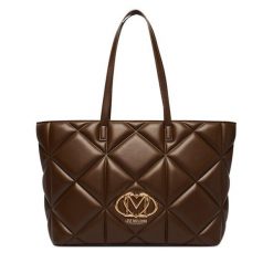 Torebka LOVE MOSCHINO. Brązowe torebki do ręki damskie Love Moschino, bez wzorów, bez dodatków. Za 1,059.00 zł.