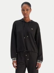 Liu Jo Sport Bluza TF5285 J4747 Czarny Regular Fit. Czarne bluzy damskie Liu Jo Sport, xs, bez wzorów, z syntetyku, bez kaptura. Za 679.99 zł.