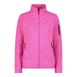 Bluza polarowa damska CMP Haze Jacket Knitted. Czerwone bluzy damskie CMP, bez wzorów, z materiału, bez kaptura. Za 268.50 zł.