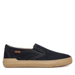 Półbuty Lasocki. Niebieskie półbuty na co dzień męskie Lasocki, bez zapięcia. Za 199.99 zł.