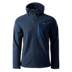 Męska Kurtka Soft Shell Iver. Niebieskie kurtki męskie ELBRUS, m, bez wzorów, z softshellu, sportowe, bez kaptura. Za 244.99 zł.