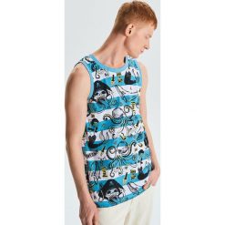 Tank top z marynarskimi nadrukami - Biały. T-shirty męskie marki Cropp. Za 39.99 zł.