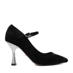 Szpilki Nine West. Czarne szpilki damskie Nine West, bez wzorów, bez obcasa, bez zapięcia. Za 249.99 zł.