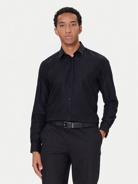 BOSS Koszula C-Liam 50550657 Czarny Regular Fit. Czarne koszule męskie Boss, m, bez wzorów, z bawełny, bez kołnierzyka, bez ramiączek. Za 312.99 zł.