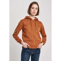 Bluza damska z kapturem Urban Classics-grandes tailles. Brązowe bluzy damskie Urban Classics, s, bez wzorów, z dresówki, z kapturem. Za 148.45 zł.