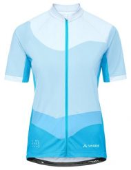 Koszulka damska Posta FZ Tricot III. Niebieskie koszulki sportowe damskie Vaude, bez wzorów, z materiału, bez kołnierzyka, bez ramiączek, na fitness i siłownię. Za 389.00 zł.