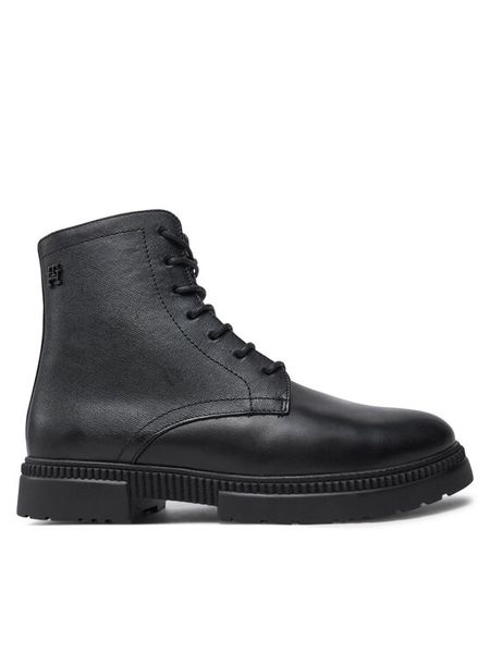 Tommy Hilfiger Kozaki Comfort Tl Texture Lth Boot FM0FM05182 Czarny. Czarne kozaki męskie Tommy Hilfiger, ze skóry. Za 669.99 zł.
