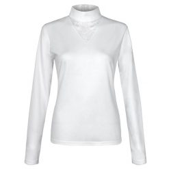 Koszulka jeździecka konkursowa damska EQUESTRIAN QUEEN Callie 25AW. Białe t-shirty damskie EQUESTRIAN QUEEN, l, bez wzorów, z koronki, eleganckie, bez kołnierzyka. Za 172.99 zł.