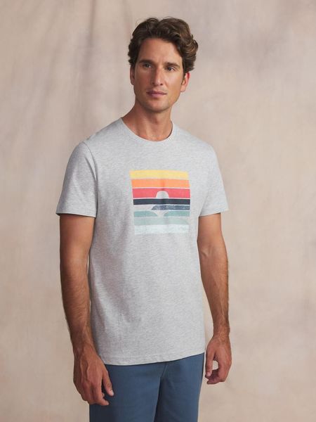 T-shirt TBS Keran. Szare t-shirty damskie TBS, xl, bez wzorów, z bawełny, klasyczne, bez kołnierzyka. Za 137.50 zł.
