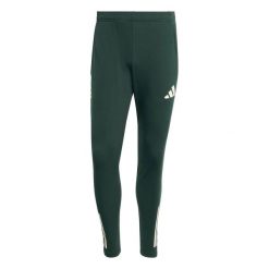 Spodnie dresowe Juventus Turyn EU 2025/26. Zielone spodnie sportowe męskie Adidas, l, bez wzorów, z dresówki, na fitness i siłownię. Za 257.50 zł.