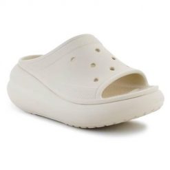 Klapki damskie Crocs Crush Slide Bone Os. Białe skarpety damskie Crocs, bez wzorów, z materiału. W wyprzedaży za 174.55 zł.