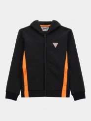 Guess Bluza L4RQ08 KB212 Czarny Regular Fit. Czarne bluzy dla chłopców Guess, z aplikacjami, z syntetyku, bez ramiączek, bez kaptura. Za 389.99 zł.